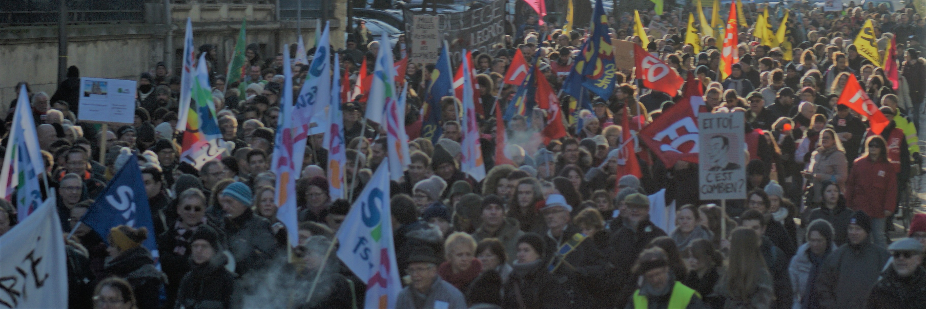 Grève interprofessionnelle - Reims - Mardi 10 décembre 2019