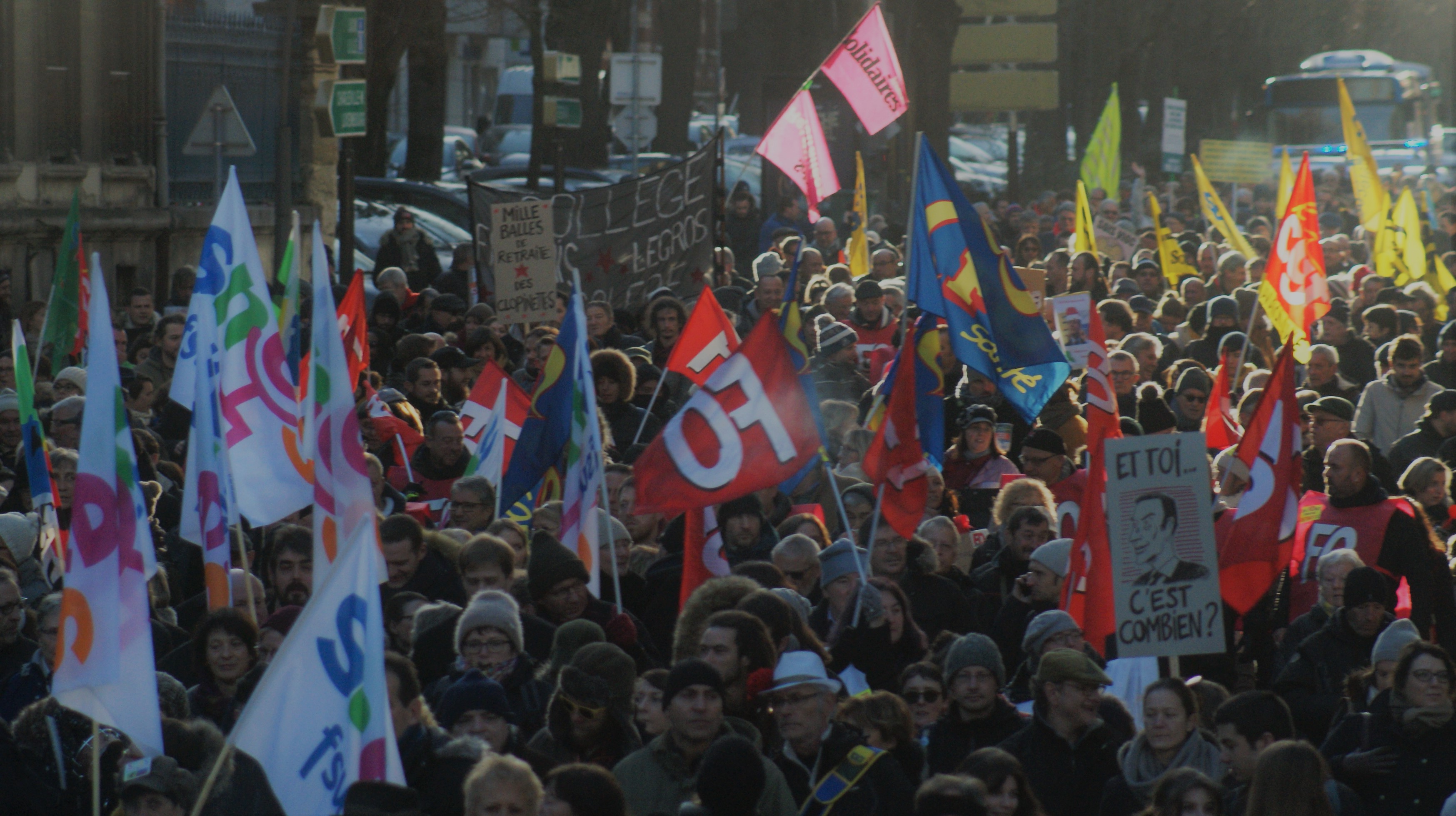 Grève interprofessionnelle - Reims - Mardi 10 décembre 2019