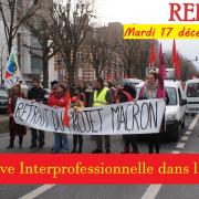 Grève Interprofessionnelle - Reims - Mardi 17 décembre 2019