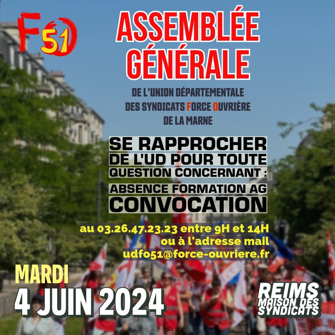 Affiche date assemble e ge ne rale syndicat 5