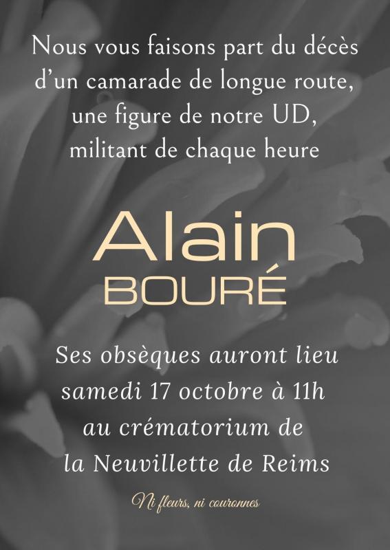 Alain boure obseques