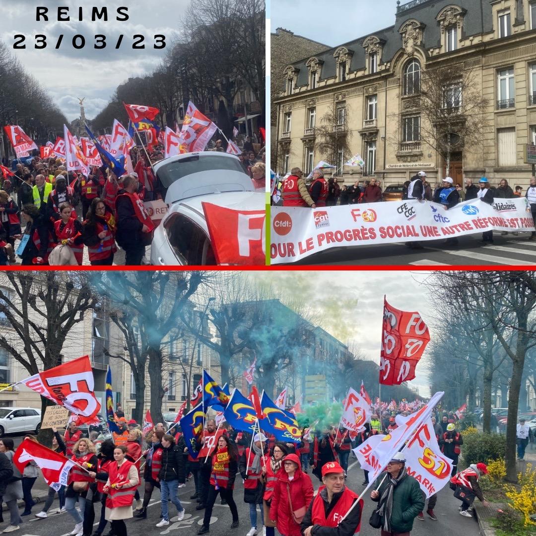 Grève Reims 23 mars