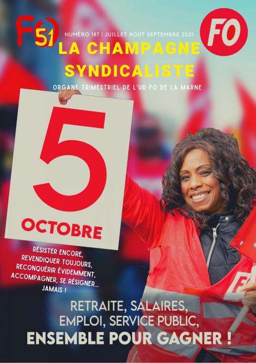 la champagne syndicaliste numero 187 juillet aout septembre 2021