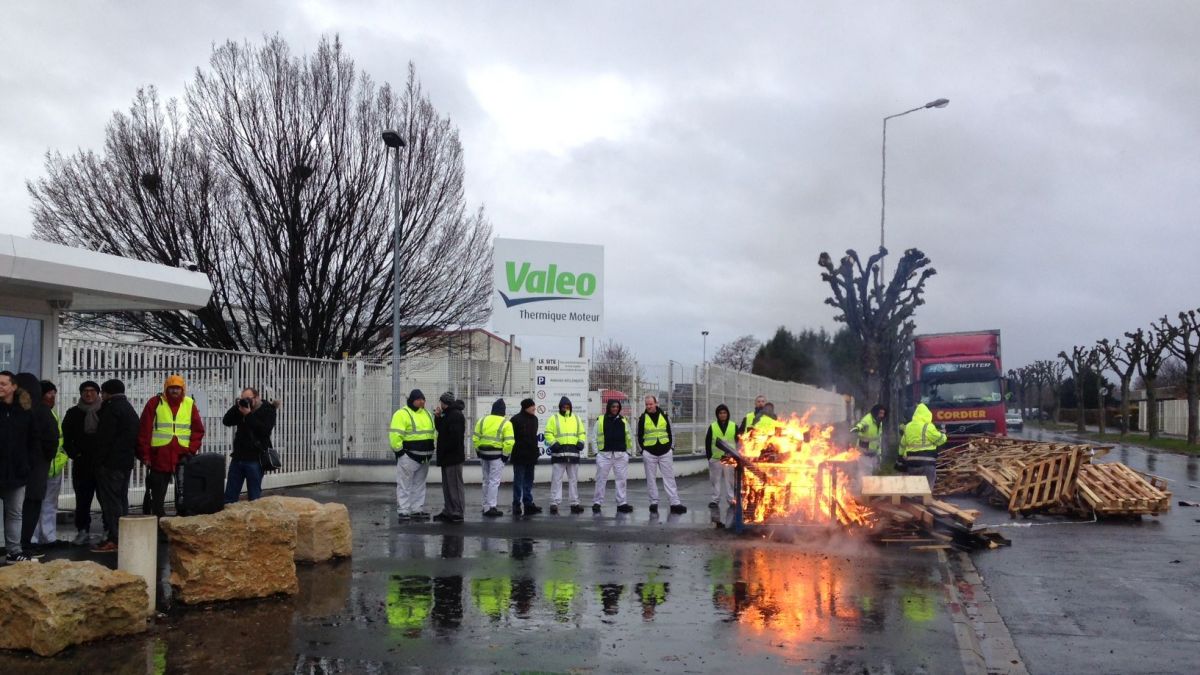 Débrayage chez VALEO