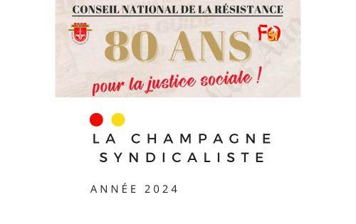 Logo la champagne syndicaliste 2025