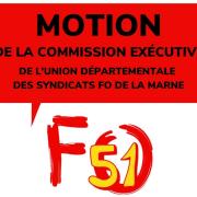 Motion de la CE de l'UD FO de la Marne du 14 décembre 2020