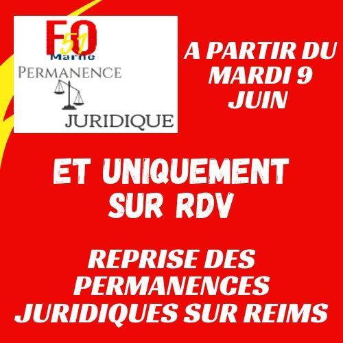 Reprise des permanences juridiques sur reims