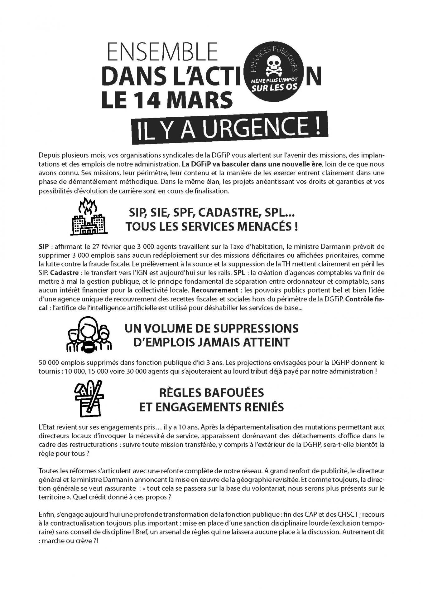 Tract intersyndical appel 14 mars 1 page 1