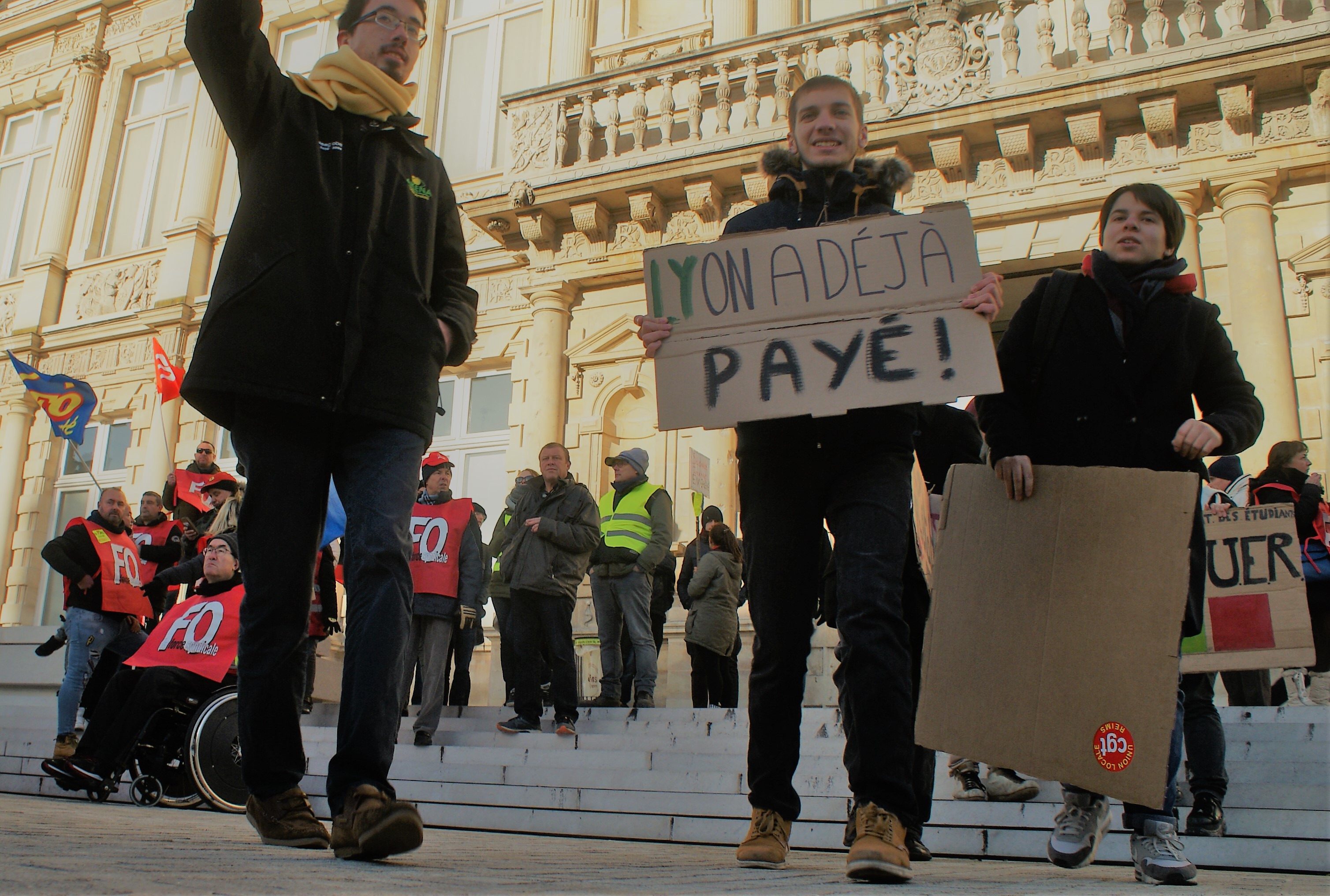 Grève interprofessionnelle - Reims - Mardi 10 décembre 2019