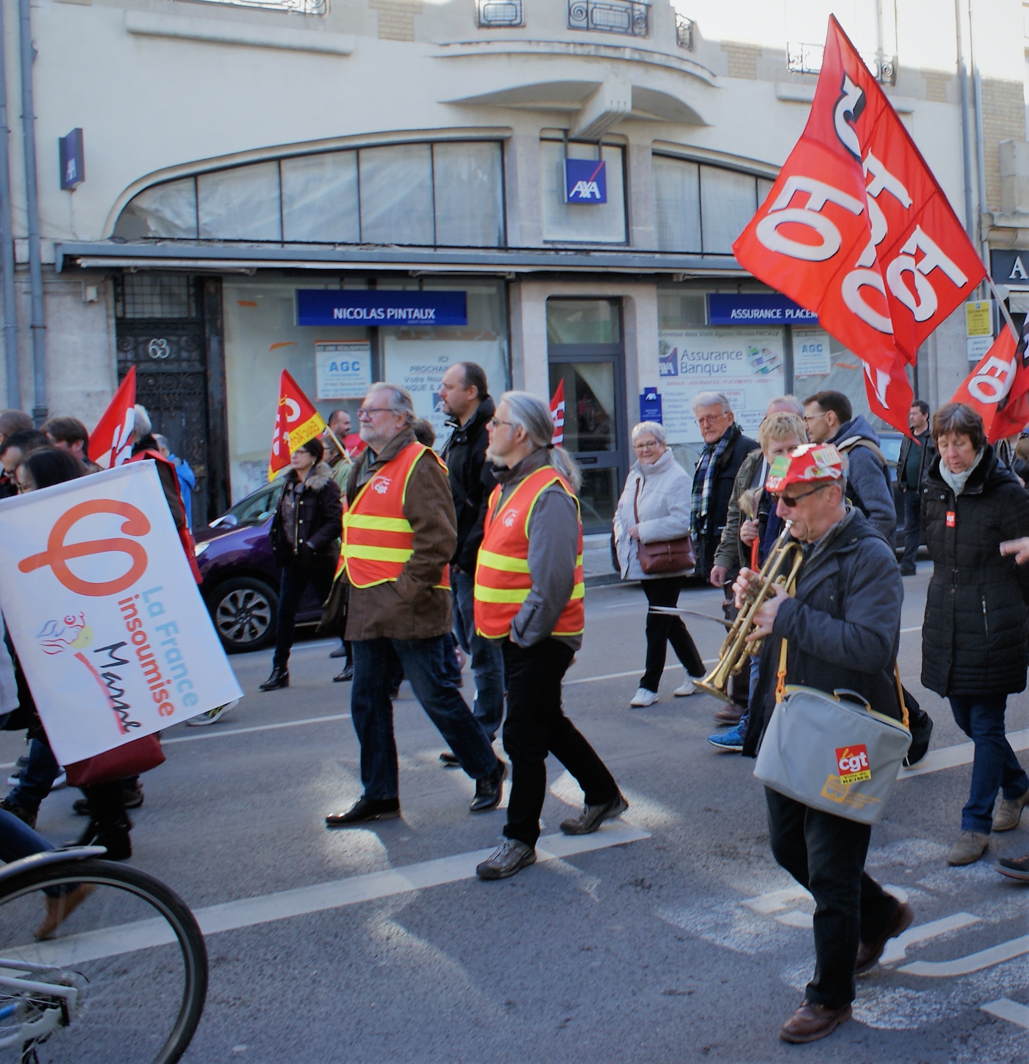 Grève et Mobilisation Générale à Reims le 19 mars 2019
