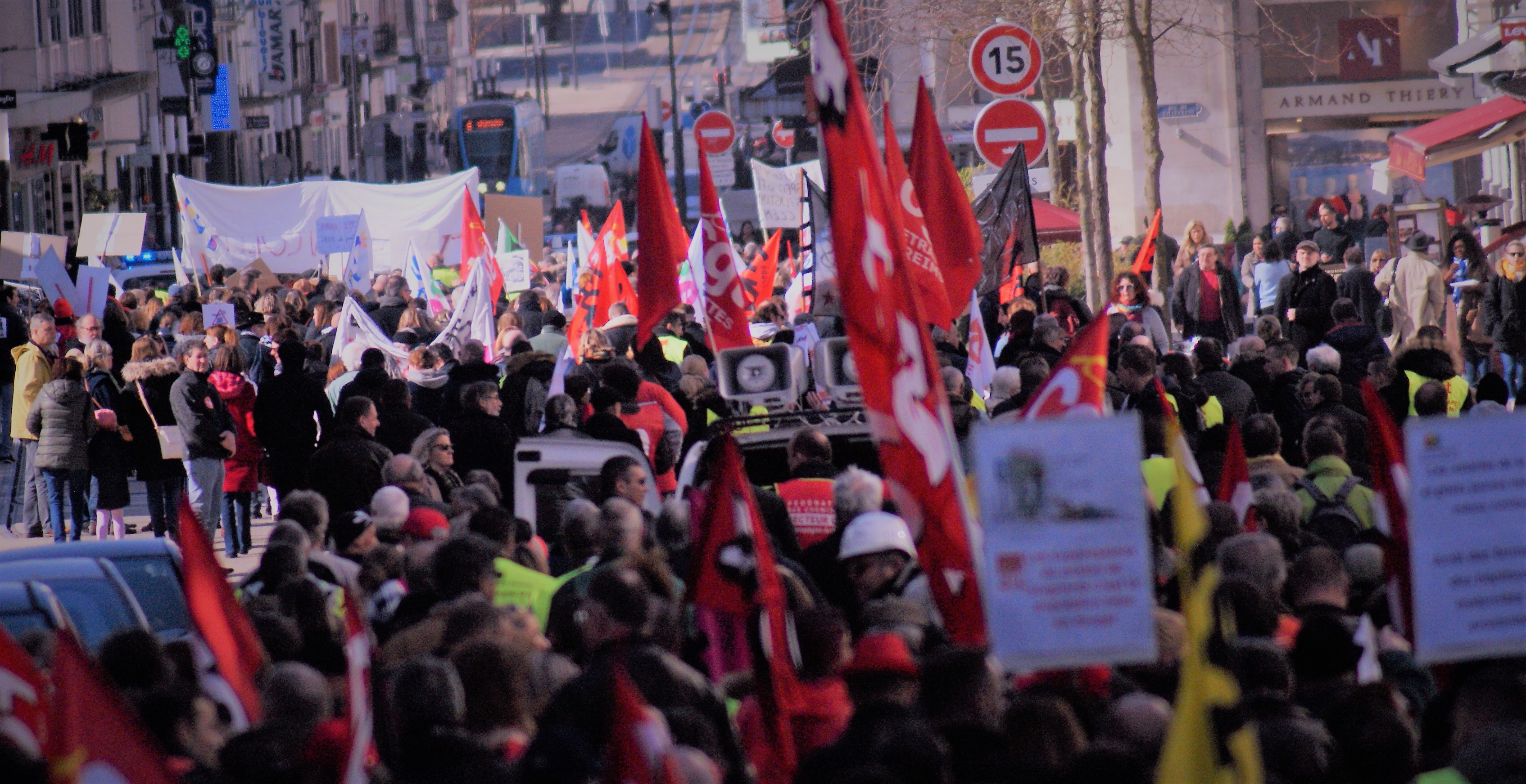 Grève et Mobilisation Générale à Reimsle 19 mars 2019