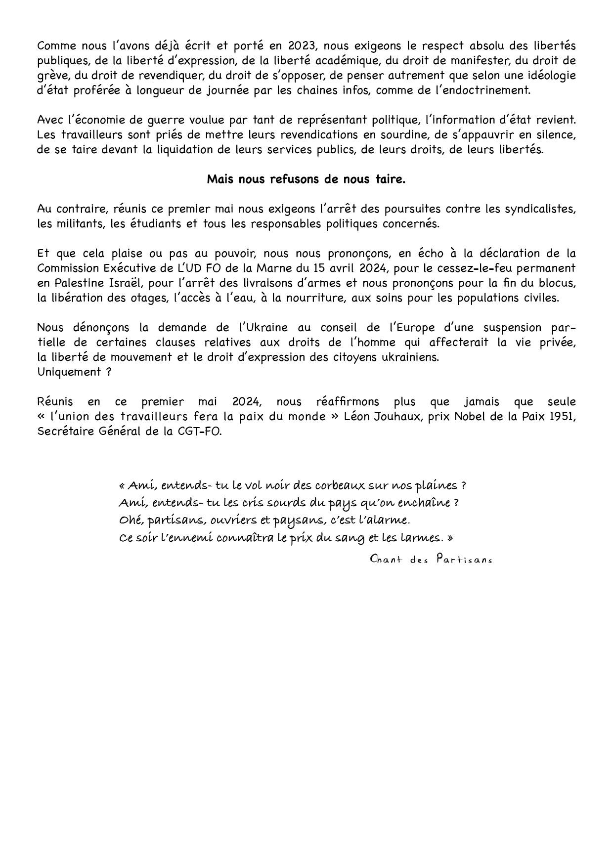 2024 05 01 motion des travailleurs et citoyens pour le 1er mai 20242