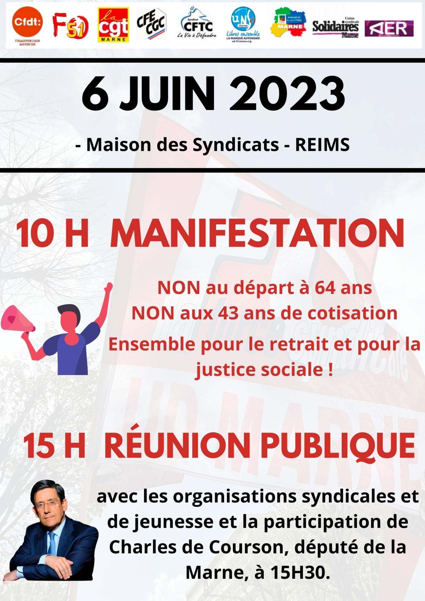6 juin manif et re union