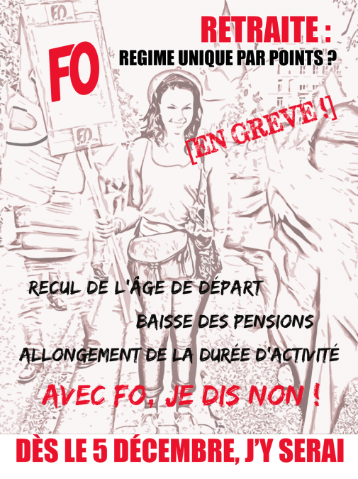 Affiche 5 decembre femme