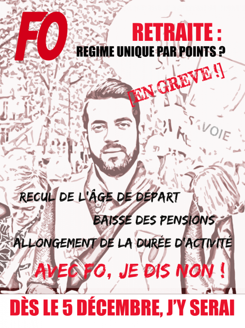Affiche 5 decembre homme
