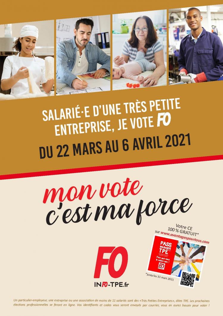 Tout sur l'élection TPE sur le site Force Ouvrière
