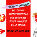 Affiche xxxiv congres blanc noir