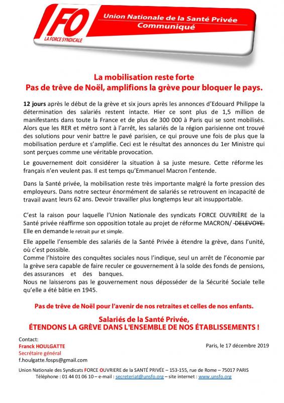 Communique fo sante 17dec2019