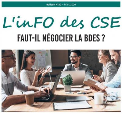 Cse faut il negocier la bdes mars 2020