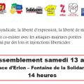 Flyer rassemblement samedi 13 avril