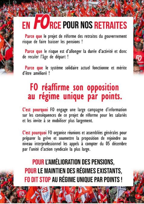 Fo retraites preparons le 5 decembre 1