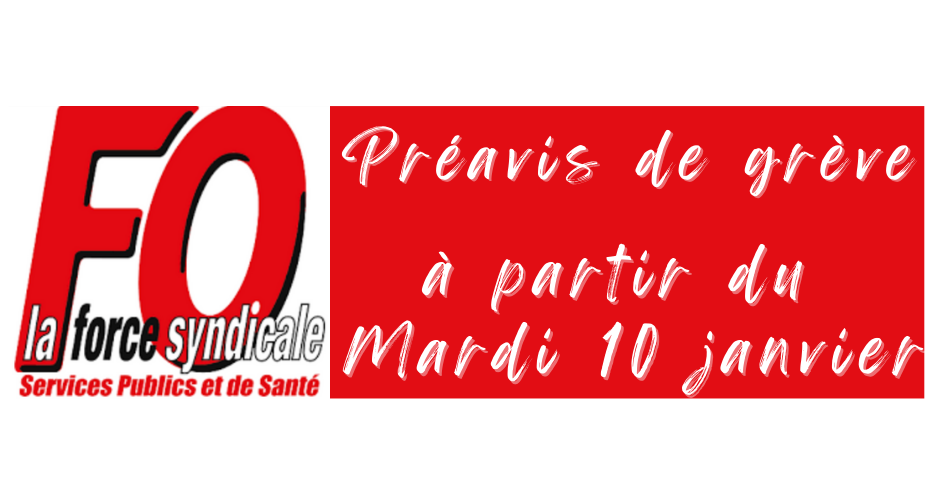 FO Santé dépose un préavis de grève illimitée !