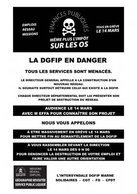 Rassemblement dgfip marne 14 mars 2019