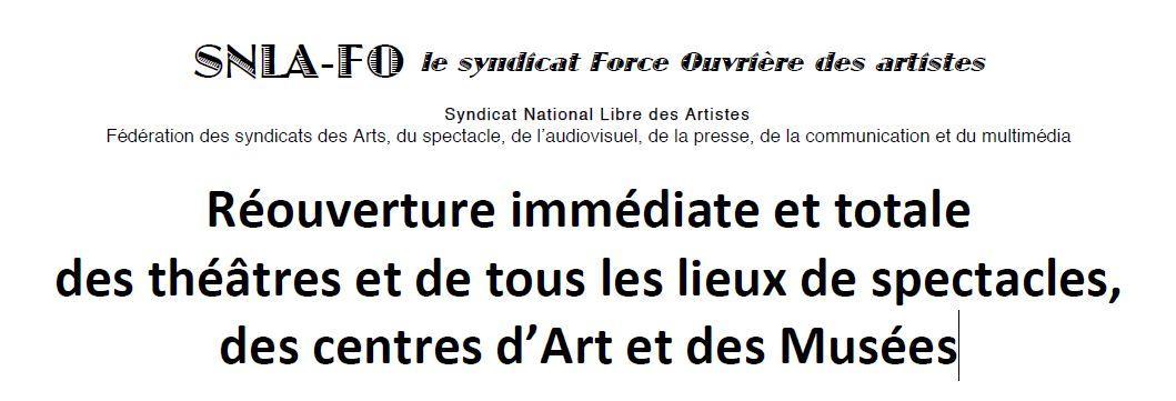 Mobilisation des artistes