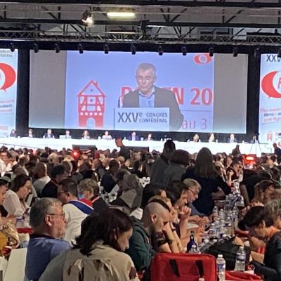 Congrès cgt-FO - Rouen 2022 - Présentation du rapport moral et financier par le SG Yves Veyrier